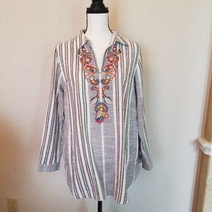 Soft Surroundings Embroidered Tunic